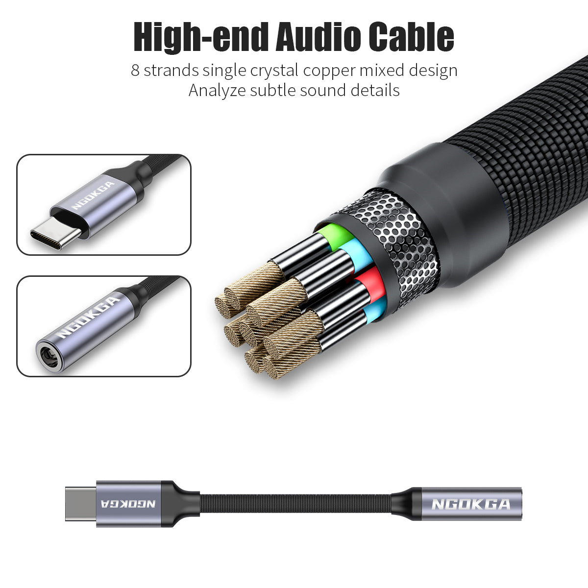 USB C to 3.5mm Audio Adapter Type C to Aux Female Headphone Jack Hi-Res DAC Cable Compatible with Pixel 7 Pro 6 6a 5 4 3 2 XL Samsung Galaxy S23 S22 S21 S20 Ultra Z S A Note 20 10 S10 One Plus